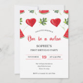 Einer in einem Melon Watermelon Einladung (Vorderseite)