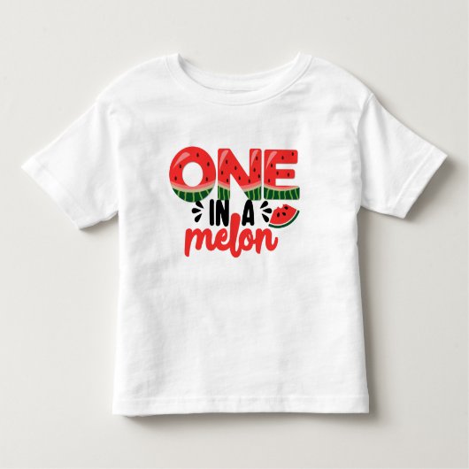 Einer in einem Melon Watermelon Kleinkind T-shirt (Vorderseite)
