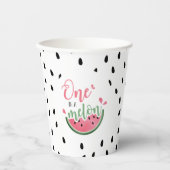 Einer in einem Melon Watermelon Pappbecher (Vorderseite)