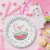 Einer in einem Melon Watermelon Pappteller (Party)