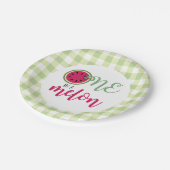 Einer in einem Melon Watermelon Pappteller (Schrägansicht)