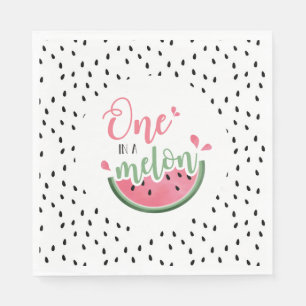 Einer in einem Melon Watermelon Serviette