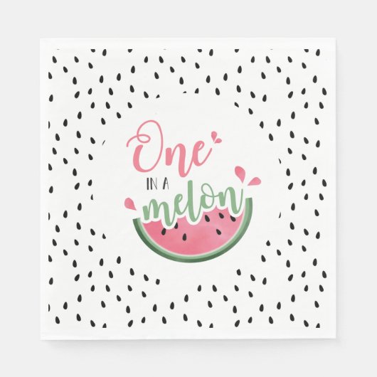 Einer in einem Melon Watermelon Serviette (Vorderseite)