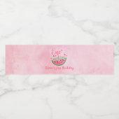 Einer in einem Melon Watermelon Wasserflaschenetikett (Einzelnes Label)