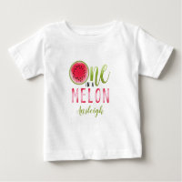 Einer in einem Melon Watermelon zum ersten Geburts