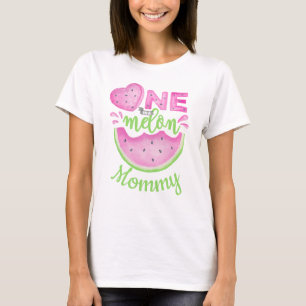 Einer in einer Melon Mommy Watermelon 1. Geburtsta T-Shirt