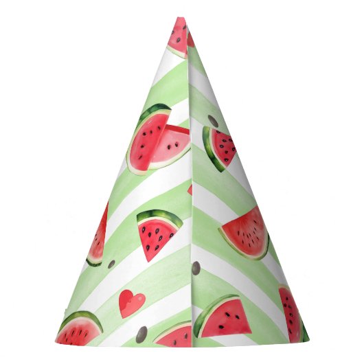 Einer in einer Melone, Summer Fruit Girl Geburtsta Partyhütchen (Rückseite)