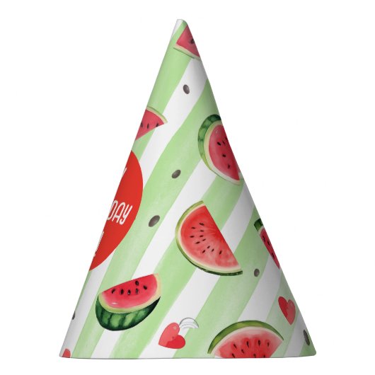 Einer in einer Melone, Summer Fruit Girl Geburtsta Partyhütchen (Rechts)