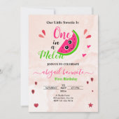 einer in einer Melone Wassermelone Einladung (Vorderseite)