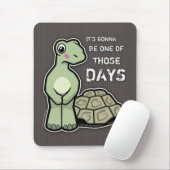 Einer jener Tage - niedliche Schildkröte Mousepad (Mit Mouse)