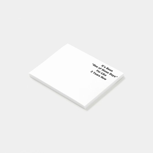 Einer jener Tage Post-it Klebezettel (angewinkelt)