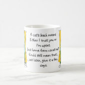 Einer Katze Rücken Kaffeetasse (Mittel)