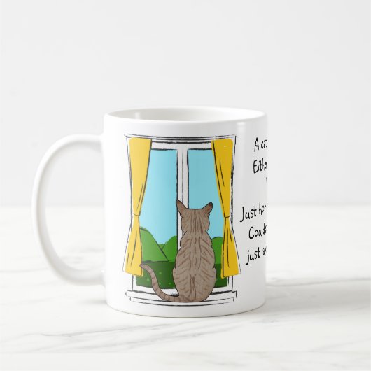 Einer Katze Rücken Kaffeetasse (Links)