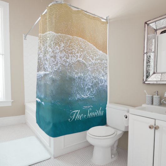 Einer mit dem Strand Duschvorhang (Beispiel)