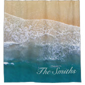 Einer mit dem Strand Duschvorhang (Vorderseite)