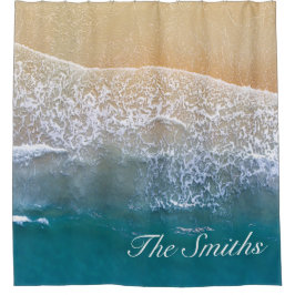 Einer mit dem Strand Duschvorhang