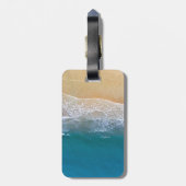 Einer mit dem Strand Gepäckanhänger (Rückseite vertikal)