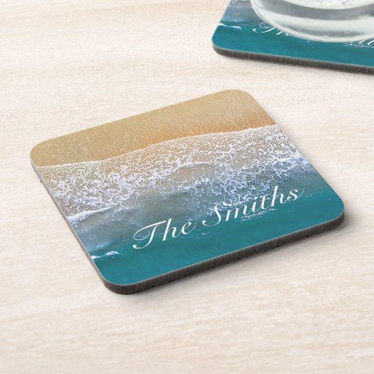 Einer mit dem Strand Getränkeuntersetzer (Linke Seite)