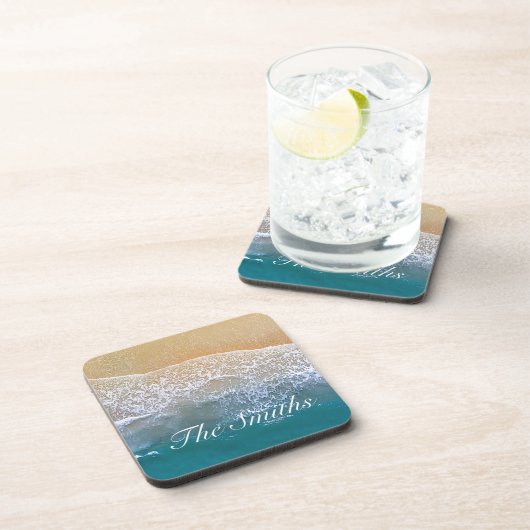 Einer mit dem Strand Getränkeuntersetzer (Rechte Seite)