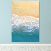 Einer mit dem Strand Leinwanddruck (Insitu (Holzboden))