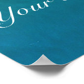 Einer mit dem Strand Poster (Ecke)