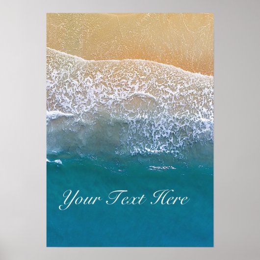 Einer mit dem Strand Poster (Vorne)