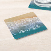 Einer mit dem Strand Rechteckiger Pappuntersetzer (angewinkelt)