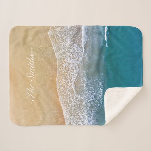 Einer mit dem Strand Sherpadecke (Vorderseite (Horizontal))