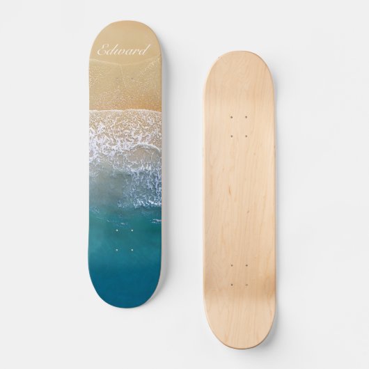 Einer mit dem Strand Skateboard (Vorderseite)