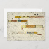 Einer nach dem anderen, 1933 von Wassily Kandinsky Postkarte (Vorne/Hinten)