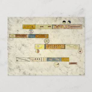 Einer nach dem anderen, 1933 von Wassily Kandinsky Postkarte