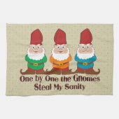 Einer nach dem anderen die Gnome Geschirrtuch (Horizontal)