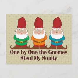 Einer nach dem anderen die Gnome Postkarte