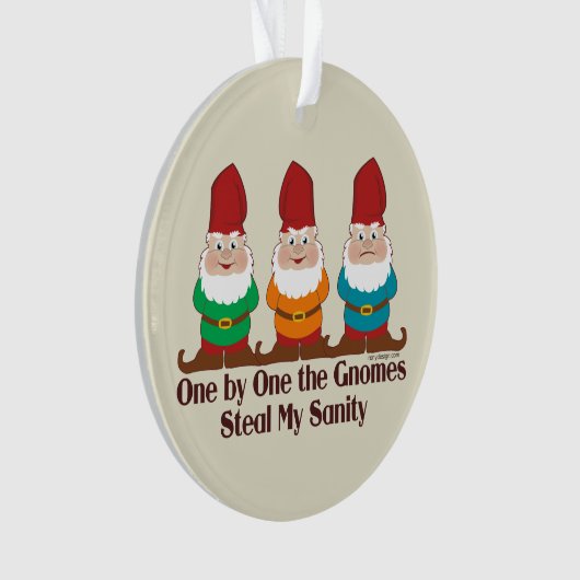 Einer nach dem anderen stehlen die Gnomes mir mein Ornament (Vorderseite)