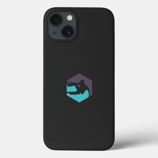 einer Silhouette eines Mannes mit Surfbrett Case-Mate iPhone Hülle (Rückseite)