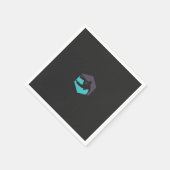 einer Silhouette eines Mannes mit Surfbrett Serviette (Ecke)