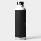 einer Silhouette eines Mannes mit Surfbrett Trinkflasche (links)