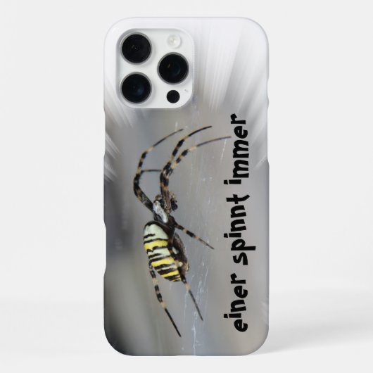 Einer spinnt immer iPhone Hüllen Hülle (Rückseite)