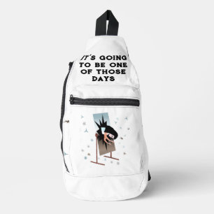 Einer von diesen Tagen Print Cut Sew Sling Bag