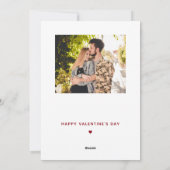 Einer von einem echten Valentinstag Feiertagskarte (Rückseite)