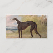 Einer von gewinnenden Windhunden George-Wegfoxs: Visitenkarte (Rückseite)