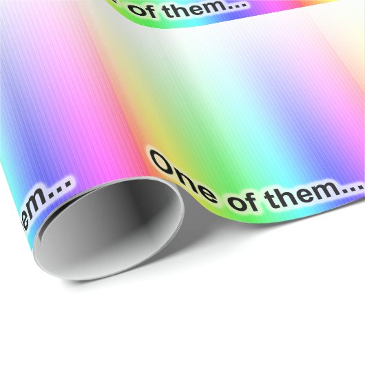 Einer von ihnen geschenkpapier (Rolleneckpunkt)