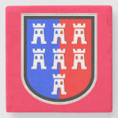 einer von sieben sächsischen Türmen Steinuntersetzer (Vorderseite)