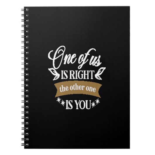 Einer von uns hat recht, der andere ist du notizblock (Vorderseite)