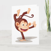 Einerseits Grußkarten für Affen Karte (Vorderseite)