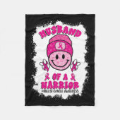 eines Brustkrebs-Bewusstseins eines Kriegers Fleecedecke (Vorderseite)