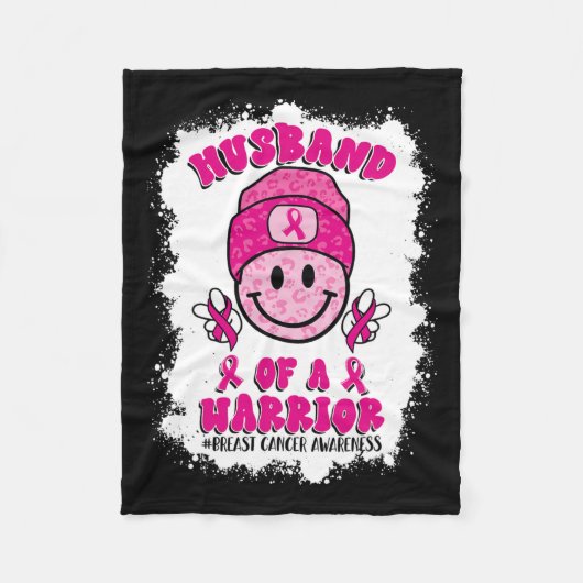 eines Brustkrebs-Bewusstseins eines Kriegers Fleecedecke (Vorderseite)