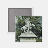 Eines der beiden "Frühpferde", 1739-45 Magnet (Vorderseite/Rückseite)