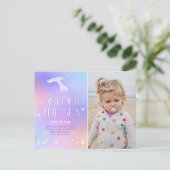 Eines der Meer Whimsical Funkelnd Meerjungfrau Geb Postkarte (Stehend Vorderseite)