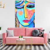 Eines dieser Tage Abstrakte digitale Malerei Leinwanddruck (Insitu (Wohnzimmer))